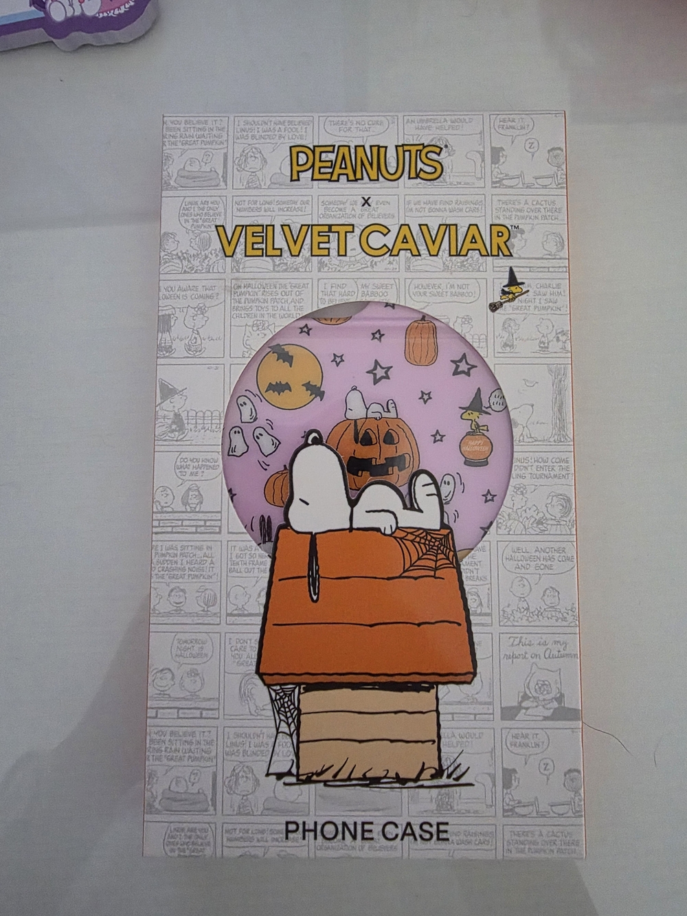 Velvet Caviar Pink & Orange Peanuts Snoopy Halloween Phone Case